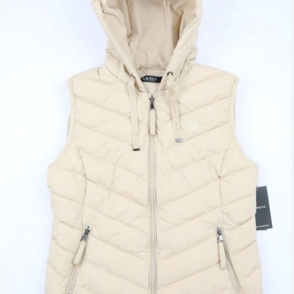 Ralph Lauren Sleeveless Puffer Hood New Size Large - Picture 7 of 12